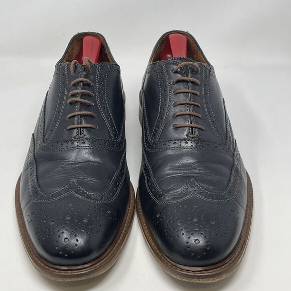Johnston Murphy XCS Oxford Shoes Mens 10.5 M Black Leather Wingtip Waterproof - Picture 6 of 16